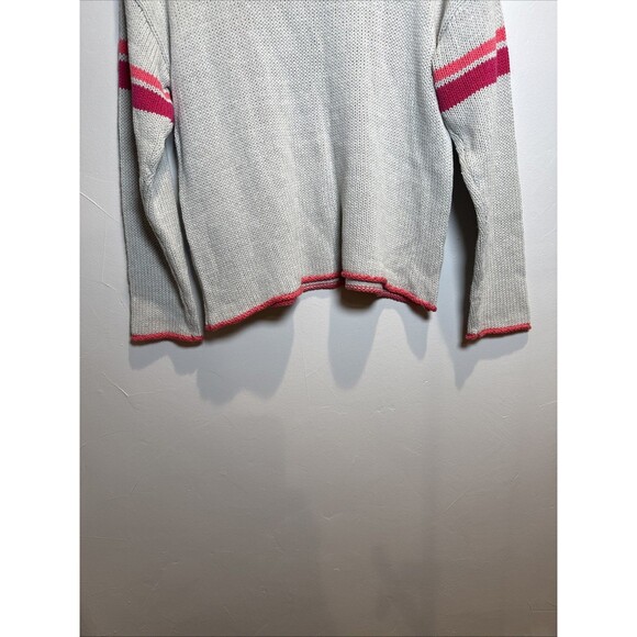 Natural Life Smiley Face Sweater Light Gray Women's Size XS/S - Picture 7 of 12